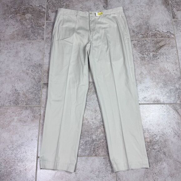 VINTAGE Polo Ralph Lauren Pants 36x32 Tan Chino Khaki Preppy Preston Chino - Picture 1 of 9